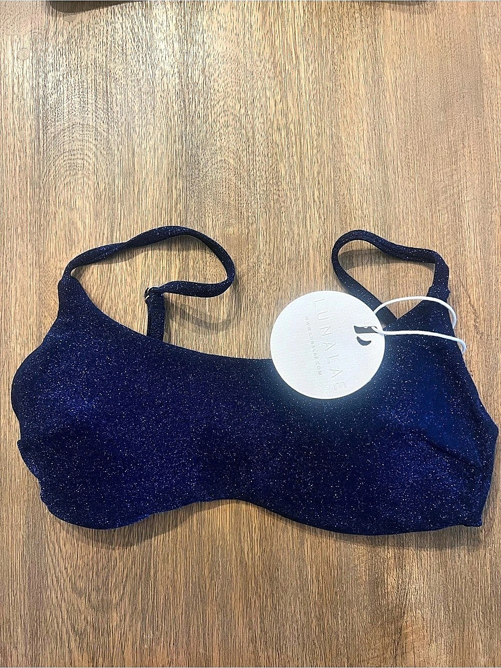 Lunalae Top Blue NWT Bikini Pole Top